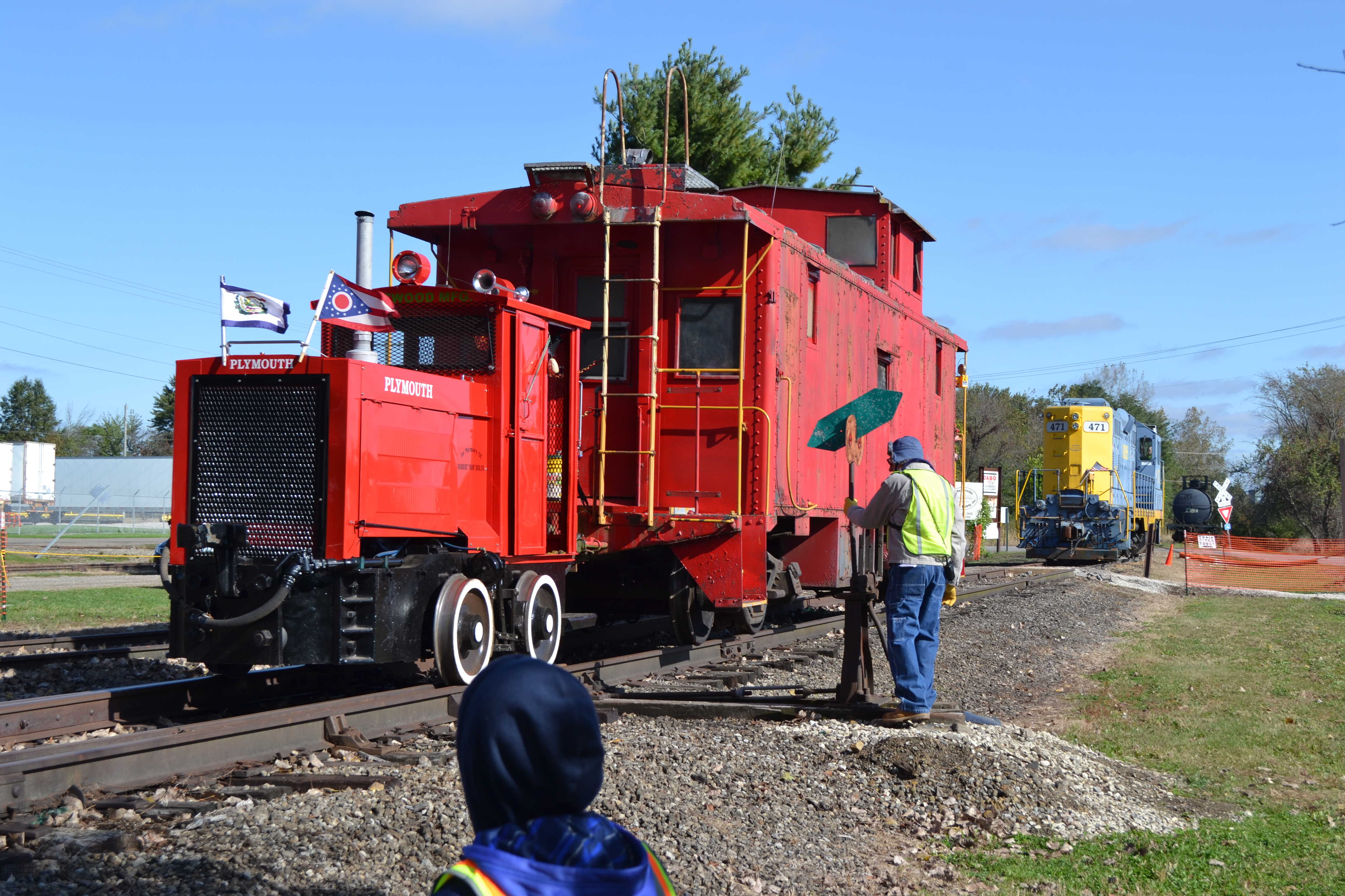 LRE pulling a caboose