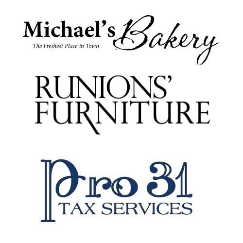 Michael's Bakery, Runion's Furniture, Pro 31 Tax Services